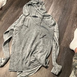 Blue/gray hoodie ocean drive